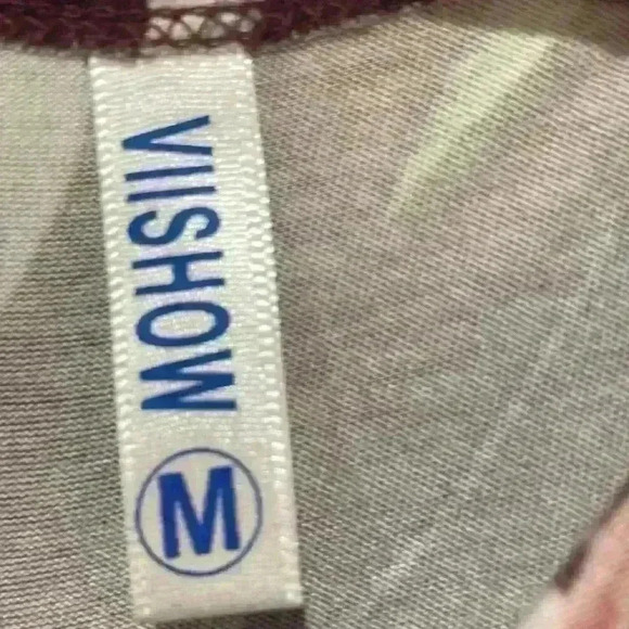 Maroon Floral Maxi Dress size medium - Picture 2 of 4